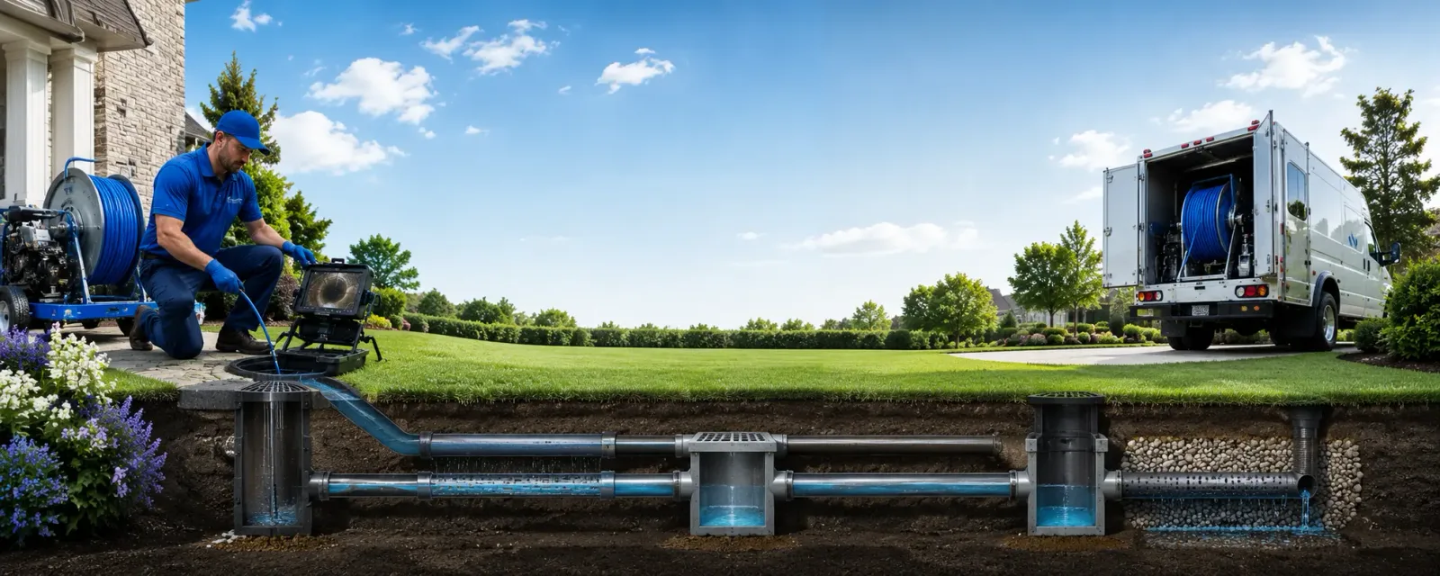 Outdoor drain cleaning information for Franklin, IN